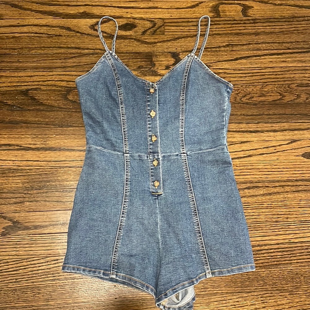 H&M denim romper
